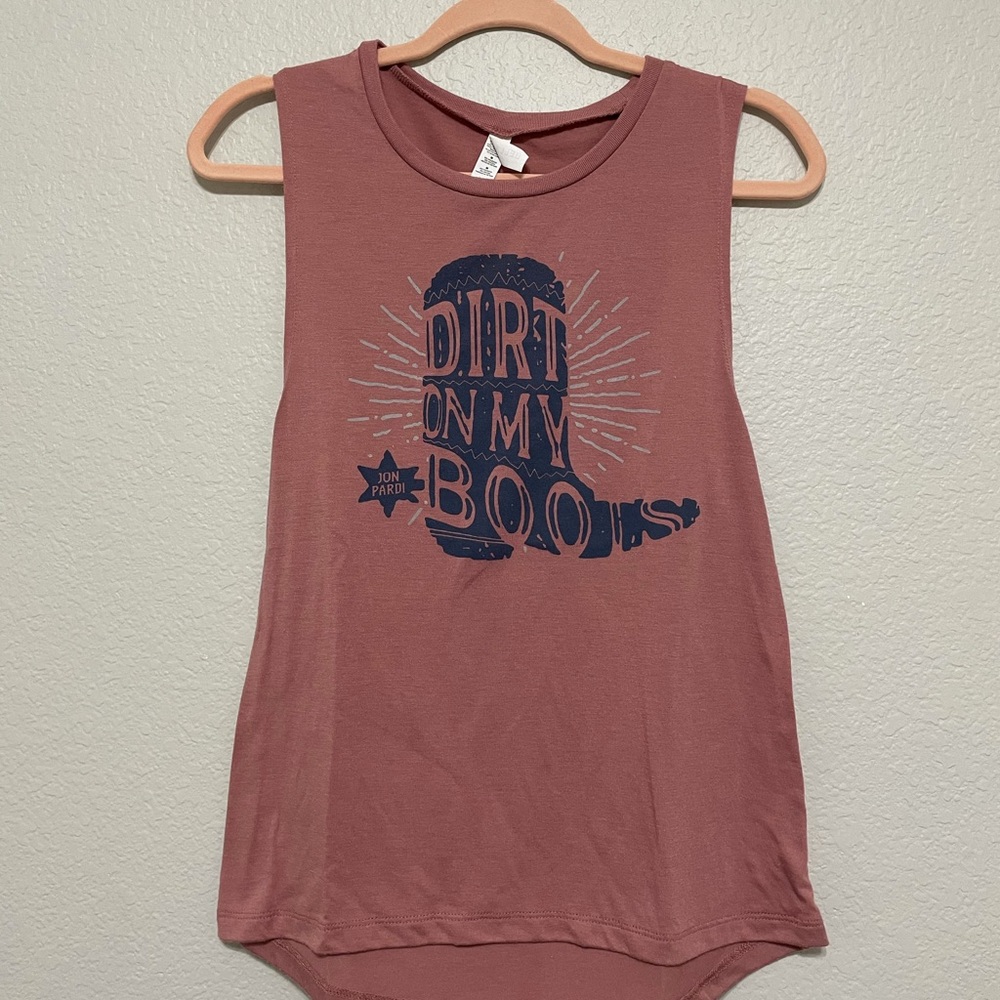 Jon Pardi “dirt on my boots” tank